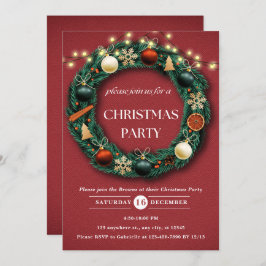 Invitación Navidades rusos corearon Fiesta de Navidades festi