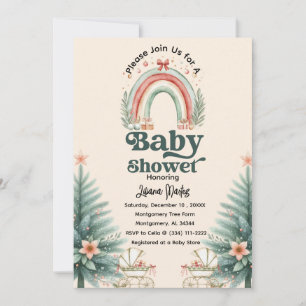 Invitación Navidades rusos del arcoiris en Baby Shower