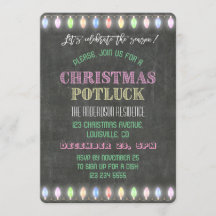 Navidades rusos Potluck Chalkboard String Lights
