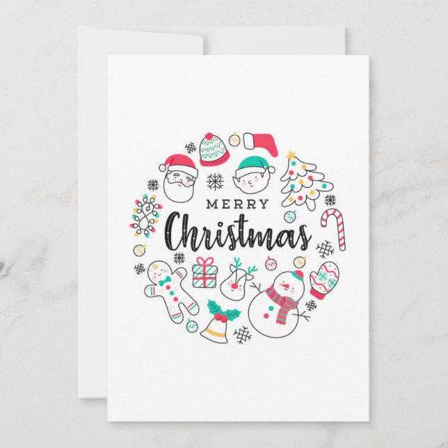 Invitación Navidades saludan (Anverso)