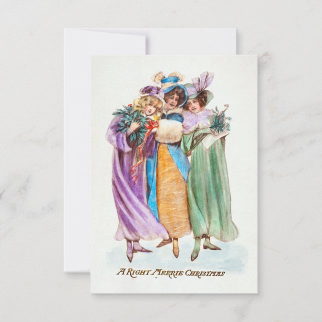 Invitación Navidades Saludan A Un Navidad Justo (Anverso)