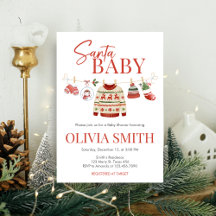 Navidades Santa Baby Shower