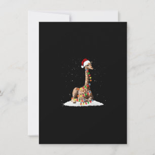 Invitación Navidades Santa Giraffe Navidades Light Premium