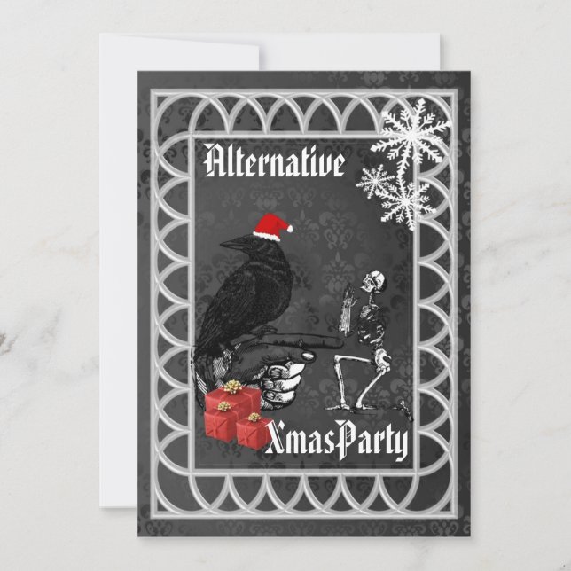 Invitación Navidades Santa Gótica Alternativos (Anverso)