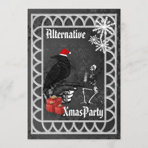 Invitación Navidades Santa Gótica Alternativos