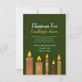 Invitación Navidades servicio de velas velas velas velas arte