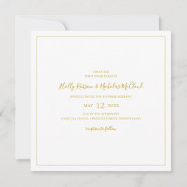 Invitación Navidades simples y elegantes | Boda de la Plaza B