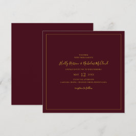 Invitación Navidades simples y elegantes | Boda de la Plaza R