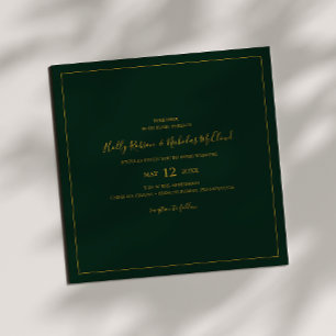 Invitación Navidades simples y elegantes Boda de la Plaza V