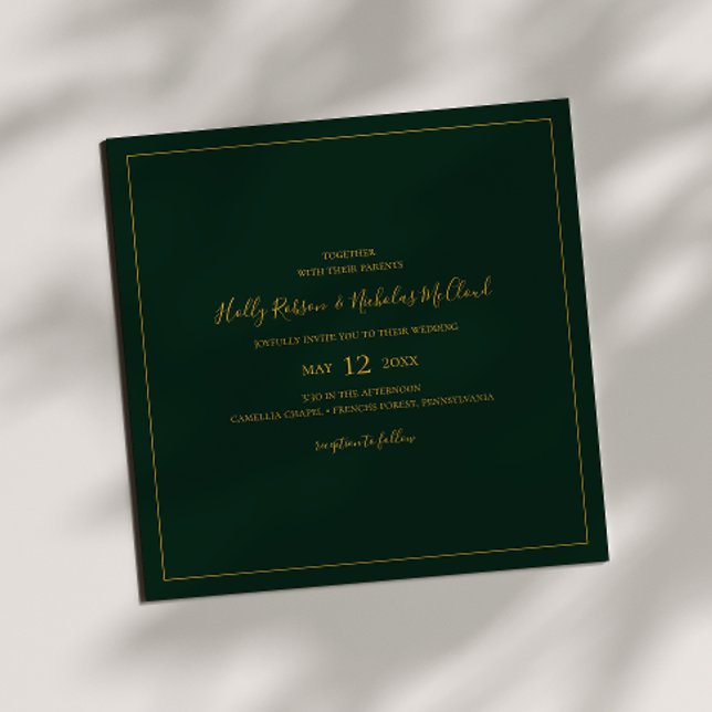 Invitación Navidades simples y elegantes | Boda de la Plaza V (Subido por el creador)