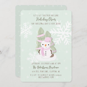 Invitación Navidades Snowman