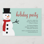 Invitación Navidades Snowman sonrientes/fiesta navideña<br><div class="desc">Invite a sus invitados a celebrar la temporada con estas divertidas y alegres invitaciones de fiesta de Snowman de Berry Berry Sweet. Sello coincidente,  tarjetas de agradecimiento,  pegatinas de favores/pegatinas de etiquetas de regalo,  y más disponible en berryberrysdulce.com</div>