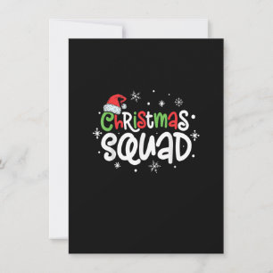 Invitación Navidades Squad Santa Family coincidiendo con pija
