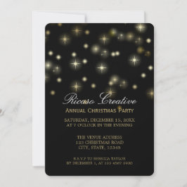 Invitación Navidades Stars Festive Corporate Fiesta