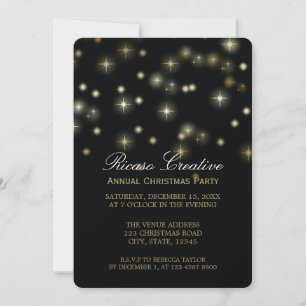Invitación Navidades Stars Festive Corporate Fiesta