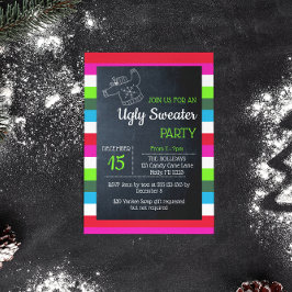 Invitación Navidades sudorosos Fiesta banda brillante