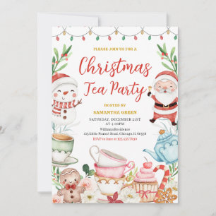 Invitación Navidades Tea Fiesta
