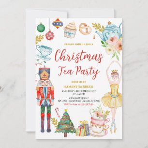 Invitación Navidades Tea Fiesta