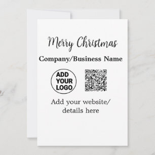 Invitación Navidades vacaciones agregar nombre de logotipo em