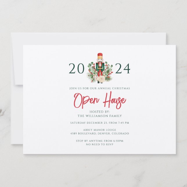 Invitación Navidades Vacaciones Nutcracker - Fiesta de la Cas (Anverso)