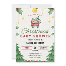Navidades verdes alegres manejan Baby Shower