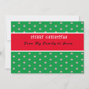 Invitación Navidades verdes y rojos