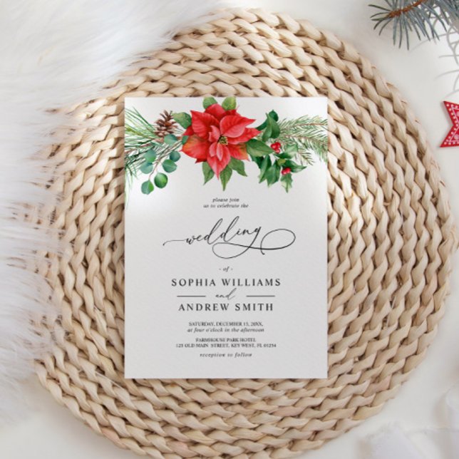 Invitación Navidades Watercolor Boda de Berias Rojas (Subido por el creador)