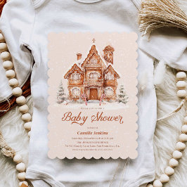 Invitación Navidades Winter Wonderland Baby Shower