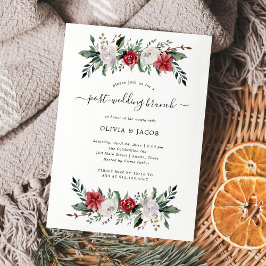 Invitación Navidades Wreath Floral | Post Boda Brunch Invi