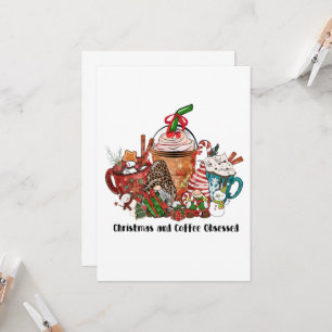 Invitación Navidades y café obsesionado