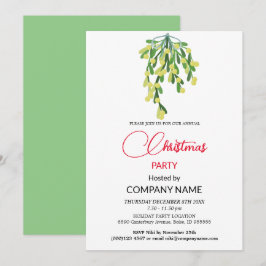 Invitación Navidades y decoraciones de Mistletoe Corporate