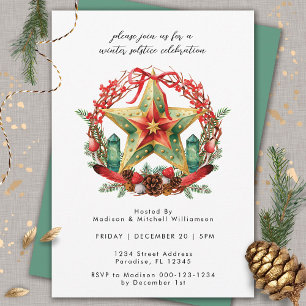 Invitación Navidades Yule de la Estrella de la Guerra del Sol