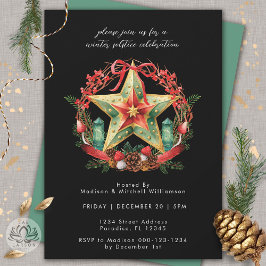 Invitación Navidades Yule de la Estrella de la Guerra del Sol