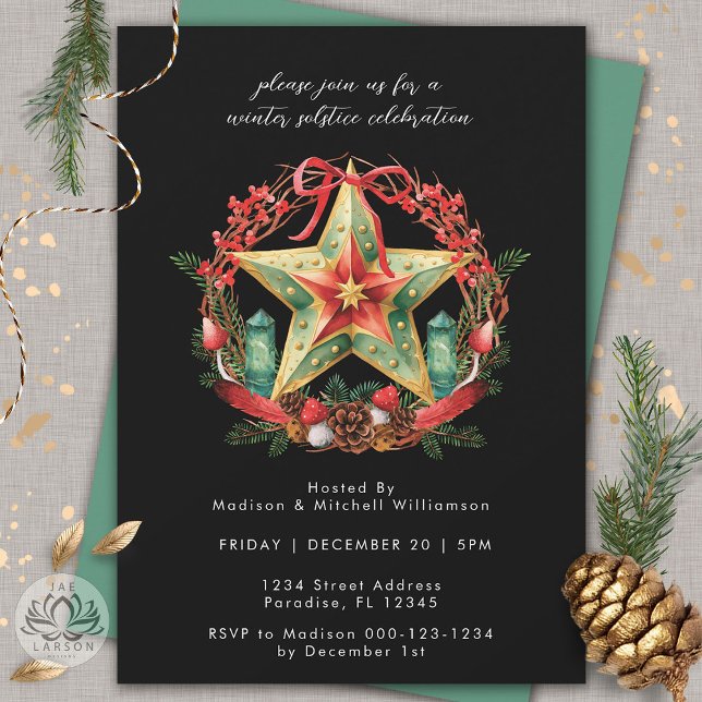 Invitación Navidades Yule de la Estrella de la Guerra del Sol (Subido por el creador)