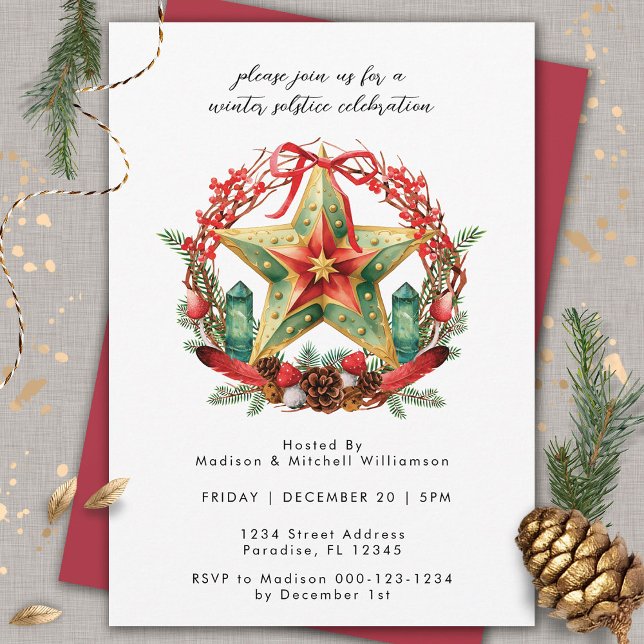 Invitación Navidades Yule de la Estrella de la Guerra del Sol (Subido por el creador)