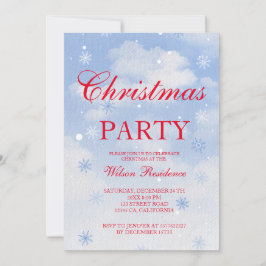 Invitación navideña vintage