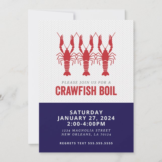 INVITACIÓN NAVY CRAWFISH BOIL (Anverso)