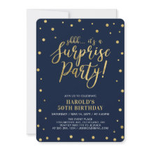 Navy & Gold | Fiesta de Cumpleaños Sorpresa de Adu