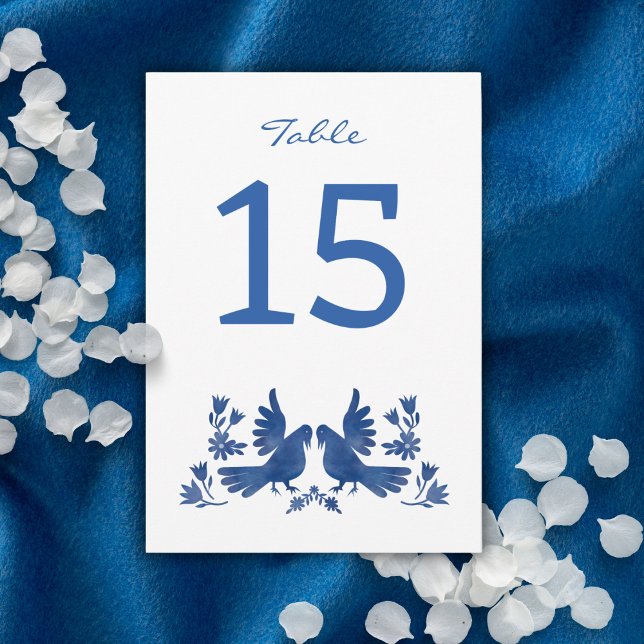 INVITACIÓN NAVY OTOMI BIRDS (Subido por el creador)