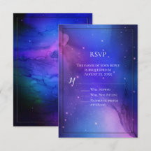 Nebulosa púrpura Boda del espacio ultraterrestre d