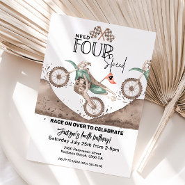 Invitación Necesita cuatro velocidades Green Dirt Bike 4º cum