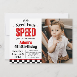 Invitación Necesita un niño de cuatro velocidades cuarto Fies