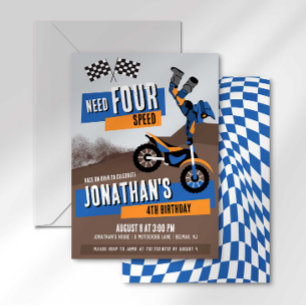 Invitación Necesito Cuatro Velocidades Moto Cross Dirt Bike C