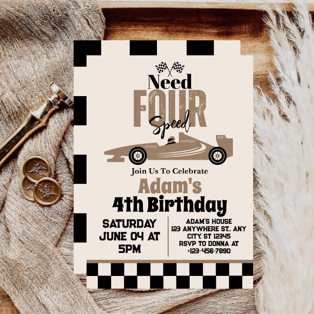 Invitación Necesito un Fiesta de cuatro velocidades para auto (Subido por el creador)
