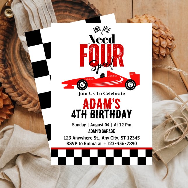 Invitación Necesito un Fiesta de cuatro velocidades para auto (Subido por el creador)