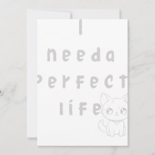 Invitación Necesito una vida perfecta
