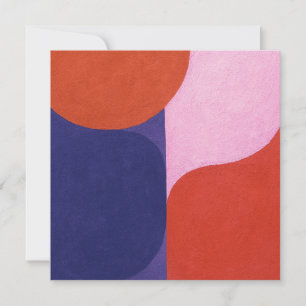 Invitación "Negociación de colores" Arte abstracto colorido