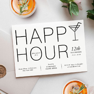 Invitación Negocio de reconocimiento de cliente de Happy Hour