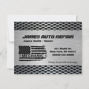 Invitación Negocio de reparación automática de bandera estado