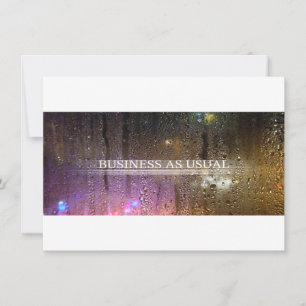 Invitación negocios como de costumbre